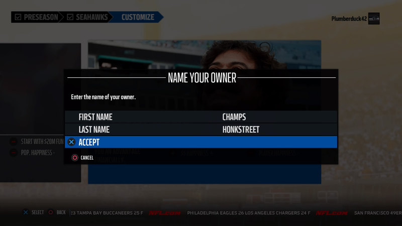Screenshot: Madden NFL 18